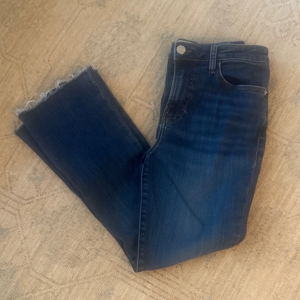 Frame Denim Midnight Blue Cropped Jeans